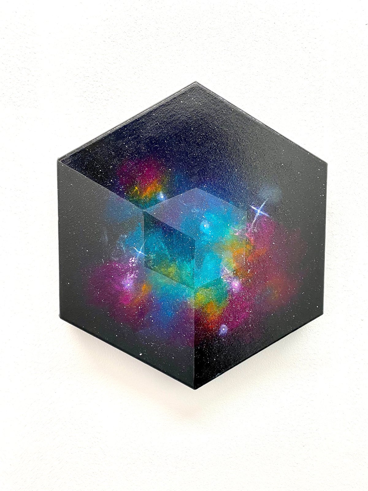 Image of Miniture Imagined Nebula Triptych 