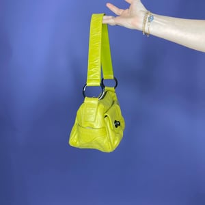 Lime green mini shoulder bag