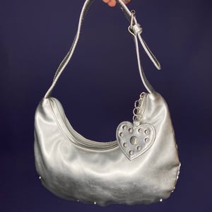 The cutest silver mini bag