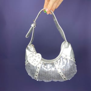 The cutest silver mini bag