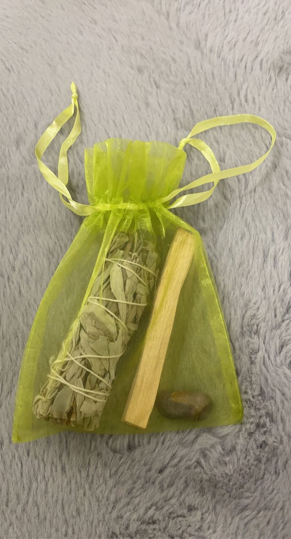 Image of Smudging spiritual cleanse bag