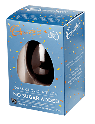 Image of Chocolatier Dark Sugar Free Chocolate Egg