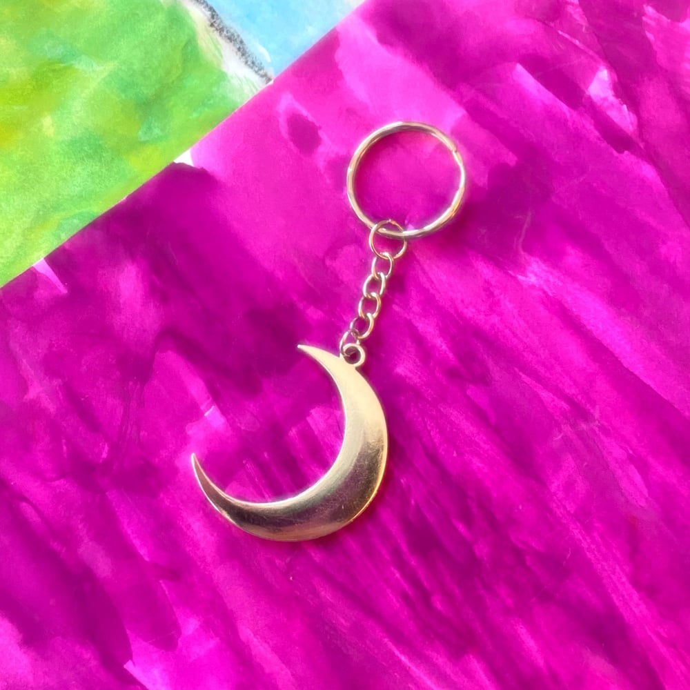 Image of MOON BABE KEYCHAIN