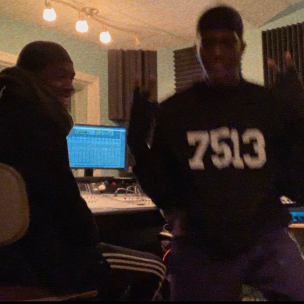 Image of Black “7513” Champion Crewneck (RETRO)