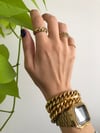 HEAVY STEEL CHAIN BRACELET ( GOLD & SILVER ) 
