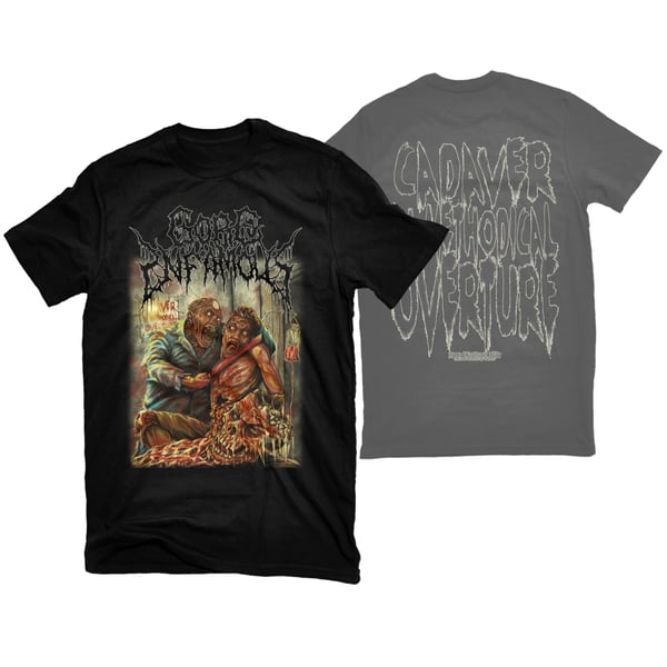 Image of GORE INFAMOUS "CADAVER IN METHODICAL OVERTURE" T-SHIRT