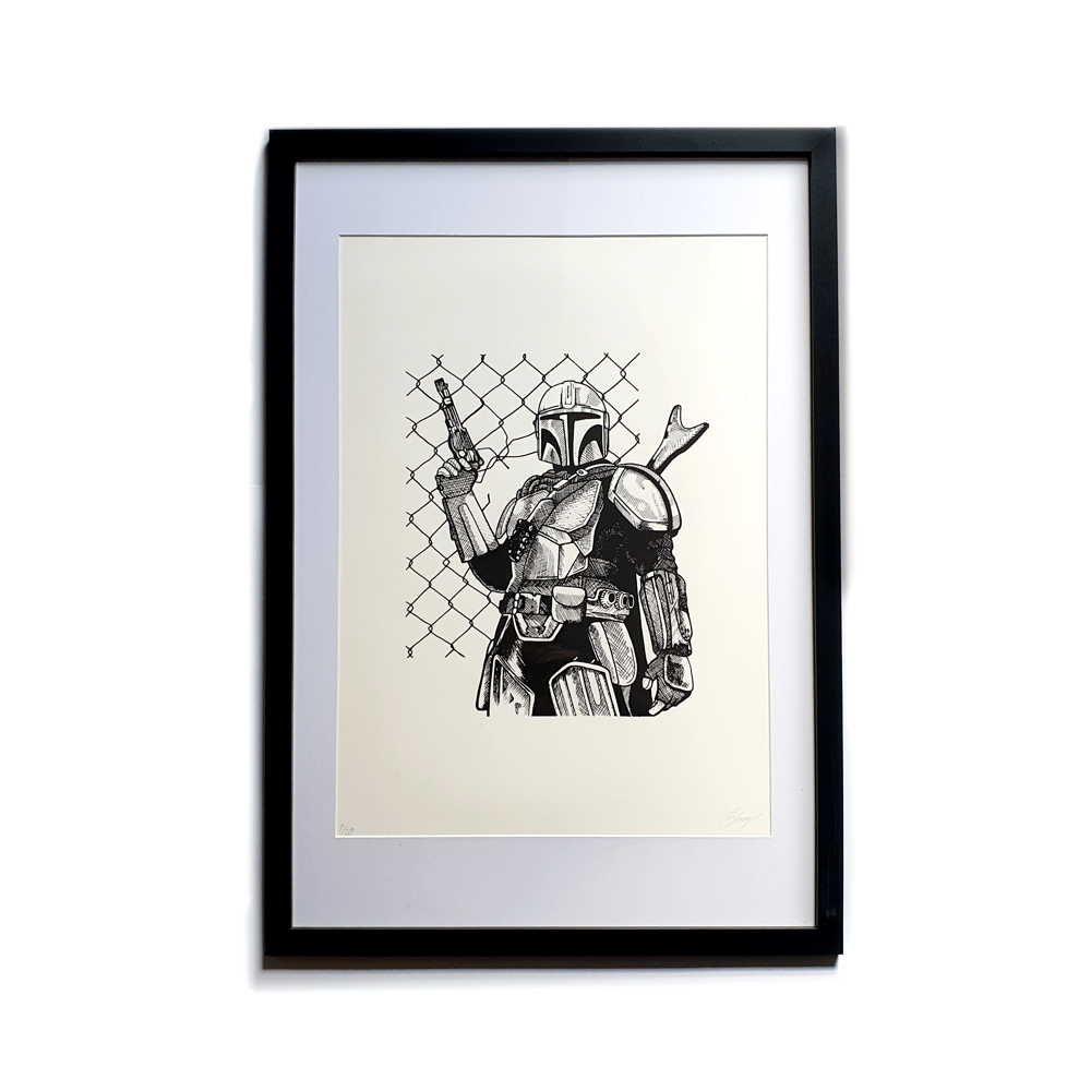 Image of Mandalorian - Screen printed poster 