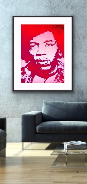 Jimi Red Haze - Limited Edition Print 1/25