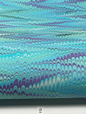 Marbled Paper Turquoise 1/2 sheets