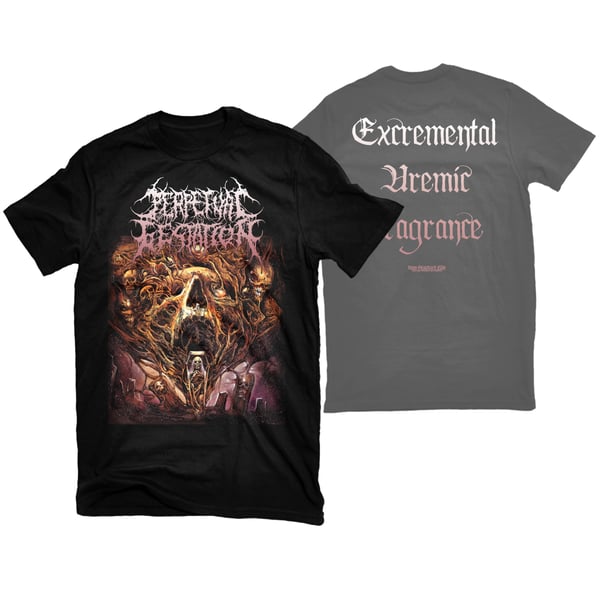 Image of PERPETUAL GESTATION "EXCREMENTAL UREMIC FRAGRANCE" T-SHIRT