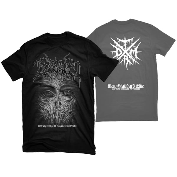 Image of MESHUM "EERIE ENGRAVINGS IN COAGULATED DELIRIUMS" T-SHIRT
