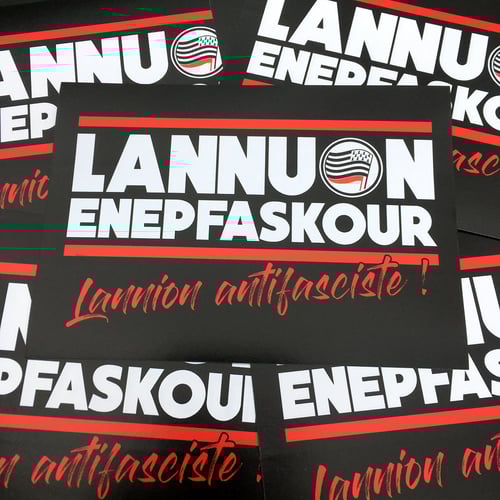 Image of Autocollant "Kêr Enepfaskour / Ville antifasciste !"