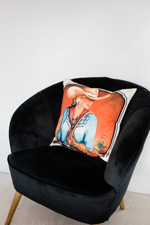 Image of 'Dolly' the Cowgirl Cushion Cover 