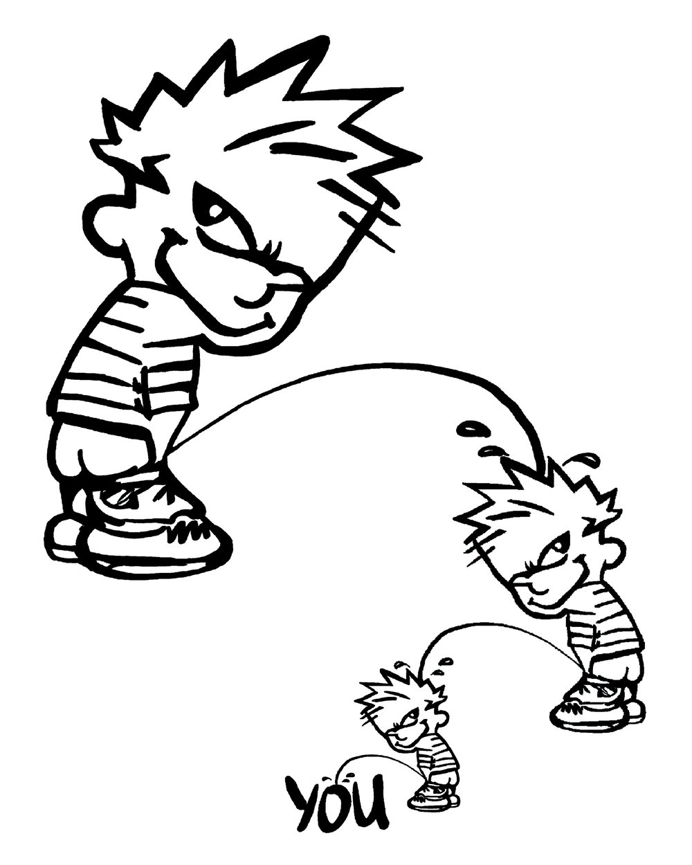 Image of TRICKLE DOWN CALVINOMICS SHIRT