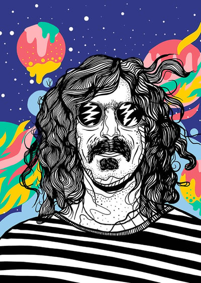 Image of Frank Zappa Print