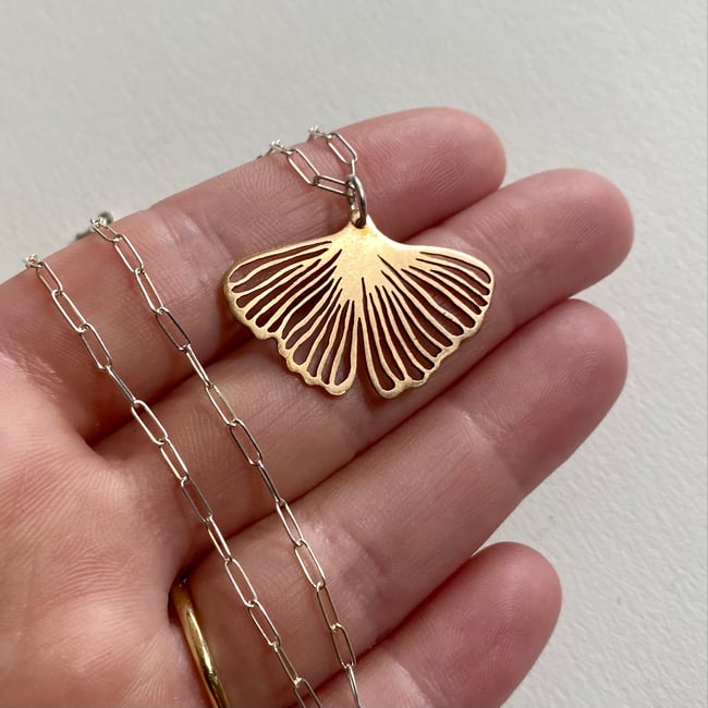 Petite Ginkgo Necklace