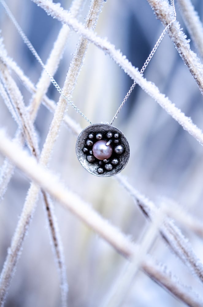 Image of pink pearl necklace