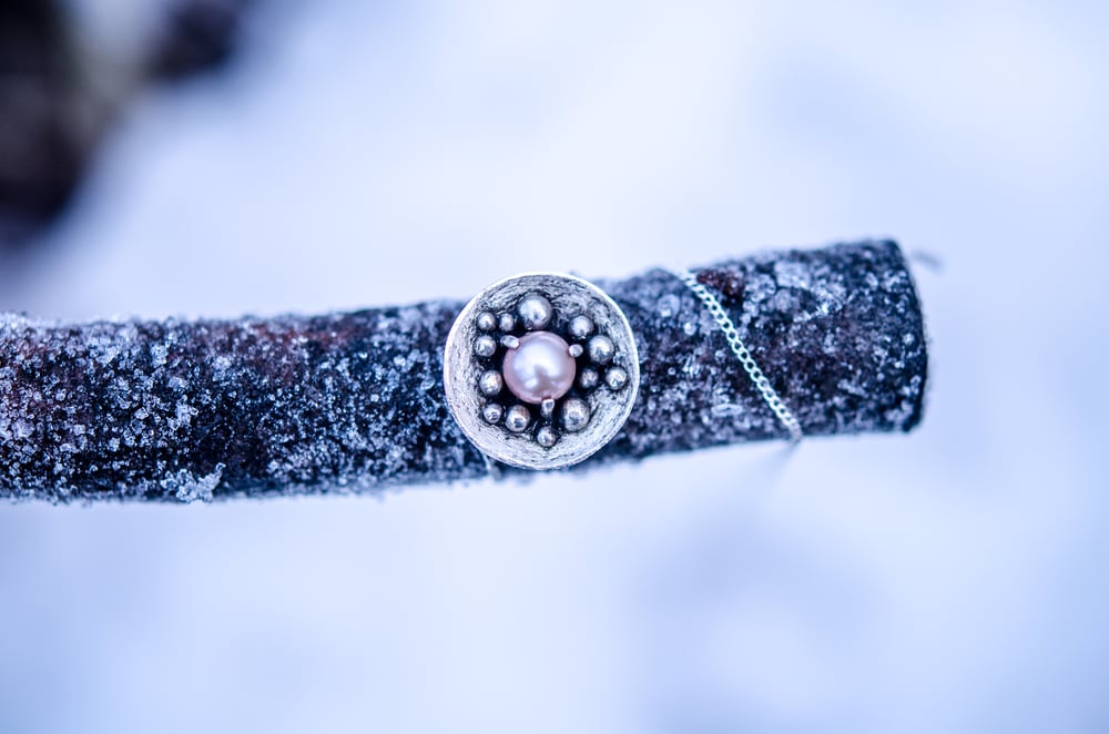 Image of pink pearl necklace