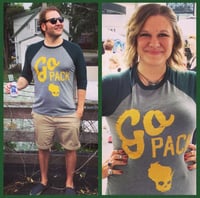 Go Green and Gold 3/4 Sleeve Unisex