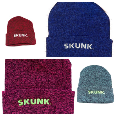 Image of Skunk. Speckled beanies 