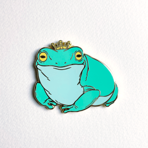 Frog Queen Gold Pin