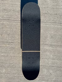 Image 3 of Blue Stained Complete Skateboard w/ Metallic BlueTrucks