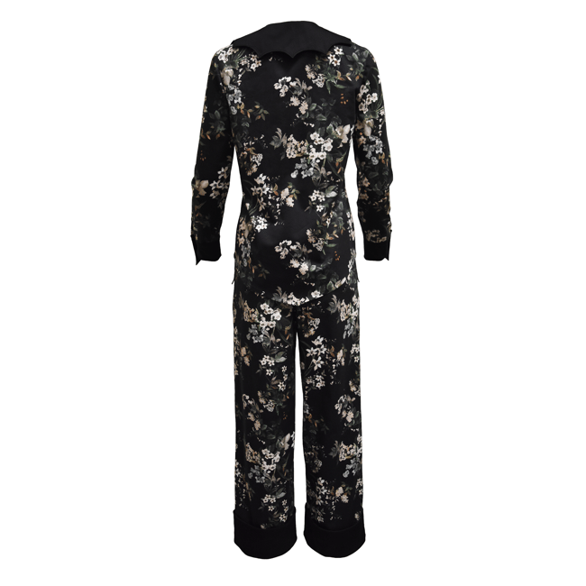 Bat Pajama Set - Moonless Night Floral