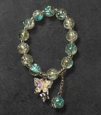 Light blue butterfly bracelet 