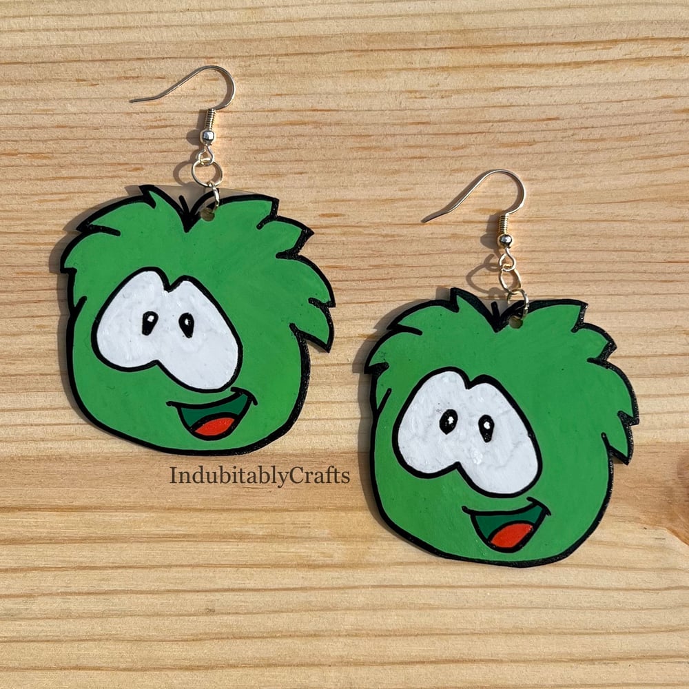 Puffle Inspired Earrings