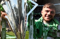 Signed James Forrest Celtic  12x8 / A4