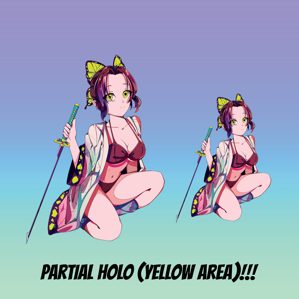 Retro Shinobu - Partial Holographic FULL BODY - [Safe & Sexy Version]