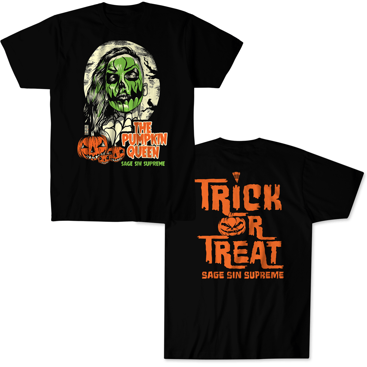 SAGE SIN-TRICK OR TREAT SHIRT | Deathmatch Worldwide