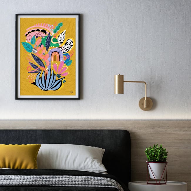 Hullabaloo - Art Print - Yellow