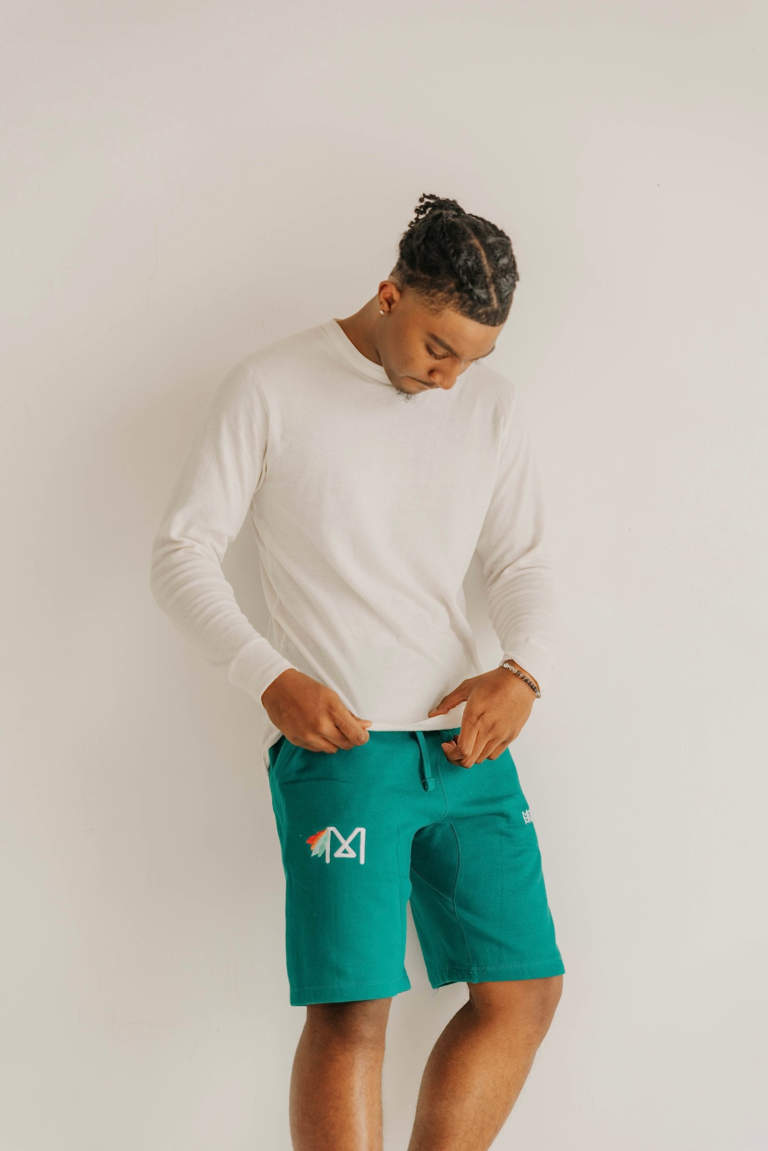 Image of Noble Monarch Sweat shorts (Teal)