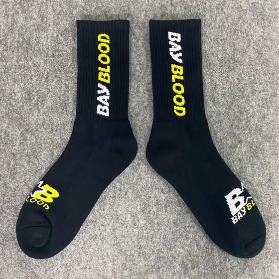 Image of Bay Blood All Star Socks (black/yellow)