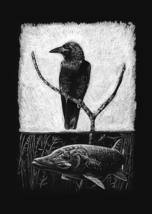 Crow & Pike (art print)