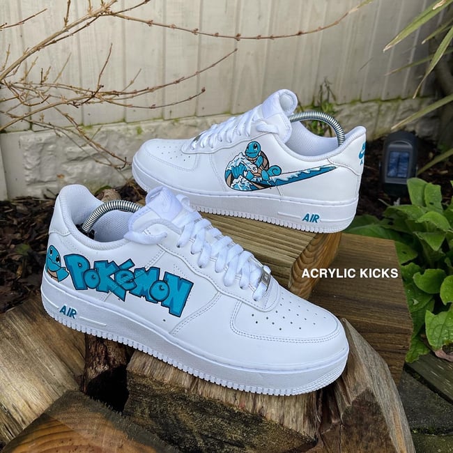 Nike AF1 Squirtle Acrylic Kicks