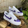 Nike AF1 - Purple Drip Bapes