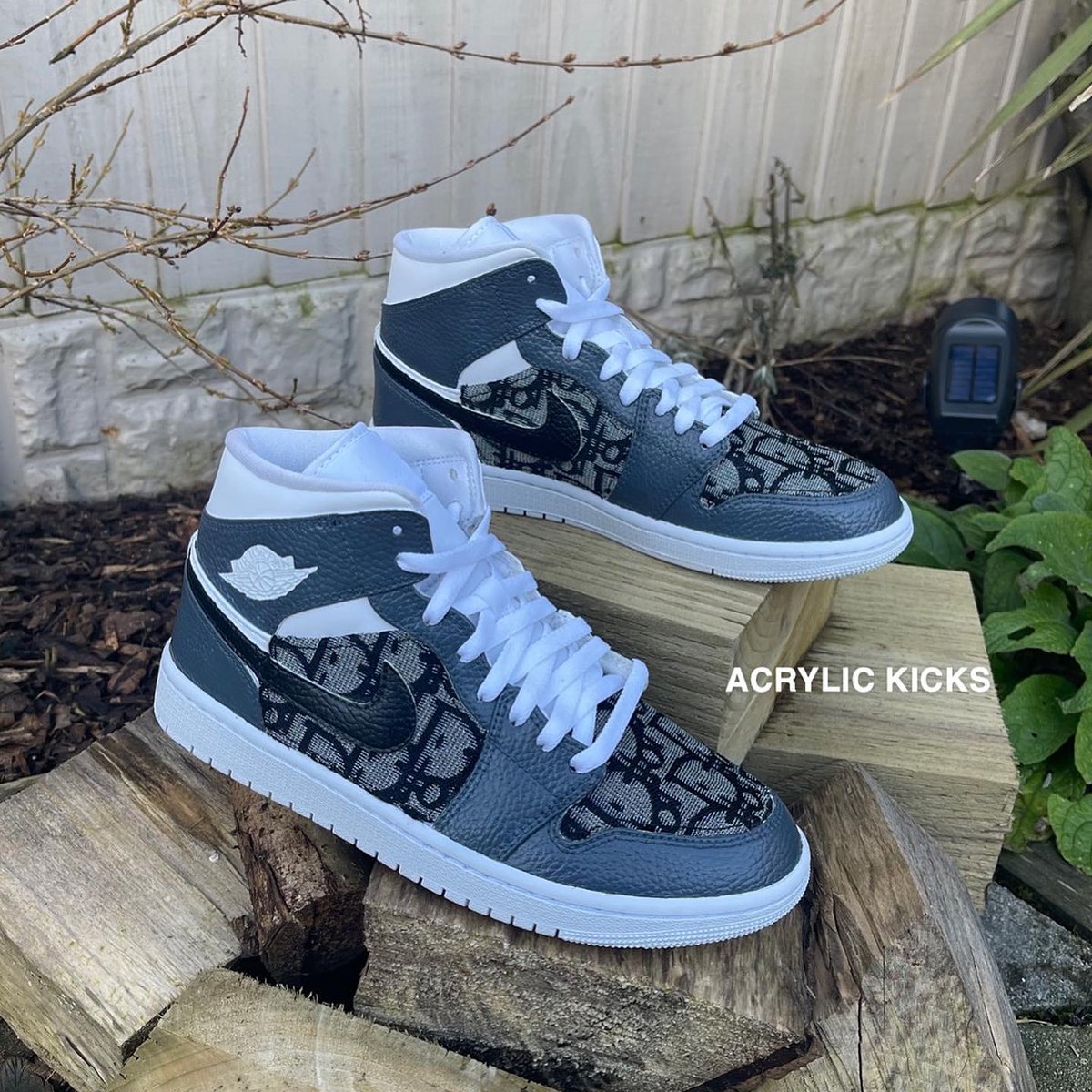 dior grey jordans