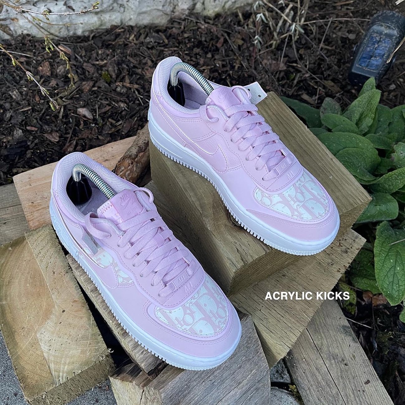 Nike AF1 - All Pink Dior | Acrylic Kicks
