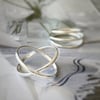 Silver Ellipse Ring