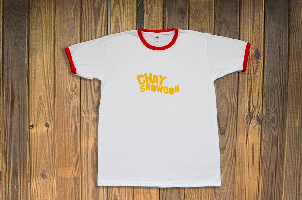 Image of Chay Snowdon White Ringer T-Shirt