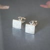 Silver Small Square Studs