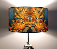 Image 3 of Koi Pond Drum Lampshade by Lily Greenwood (45cm, Floor/Standard Lamp or Ceiling)