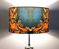 Image 4 of Koi Pond Drum Lampshade by Lily Greenwood (45cm, Floor/Standard Lamp or Ceiling)