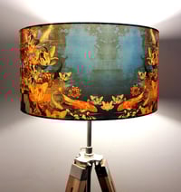 Image 1 of Koi Pond Drum Lampshade by Lily Greenwood (45cm, Floor/Standard Lamp or Ceiling)
