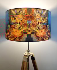 Image 5 of Koi Pond Drum Lampshade by Lily Greenwood (45cm, Floor/Standard Lamp or Ceiling)