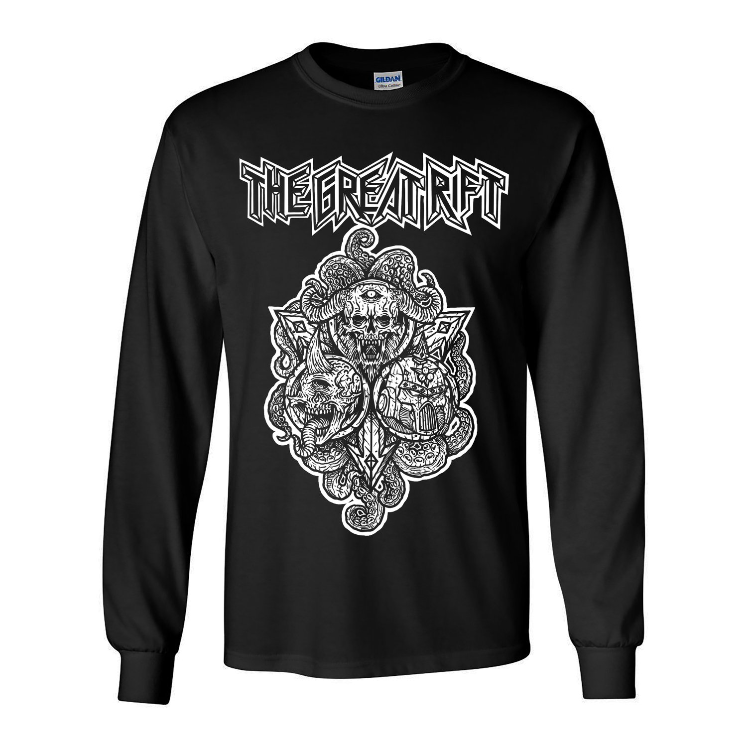 Image of The Great Rift - Black/White Nurgle Long Sleeve Shirt PRE ORDER