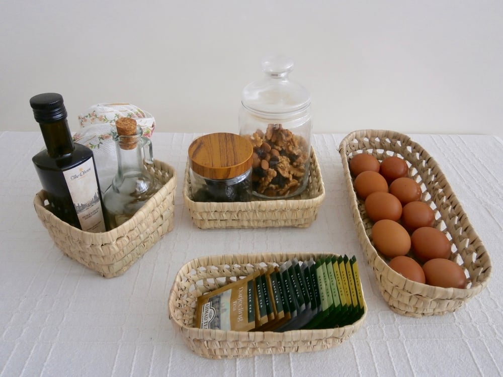 Image of OPEN WEAVE STORAGE TRAYS SET 