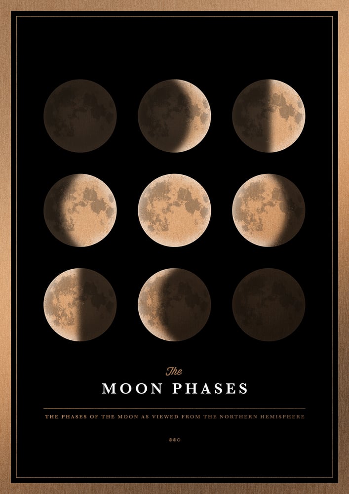 Image of Moon Phases Gold Edition | Artprint